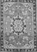 Serging Thickness of Machine Washable Persian Gray Traditional Rug, wshtr2706gry