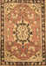 Machine Washable Persian Brown Traditional Rug, wshtr2706brn