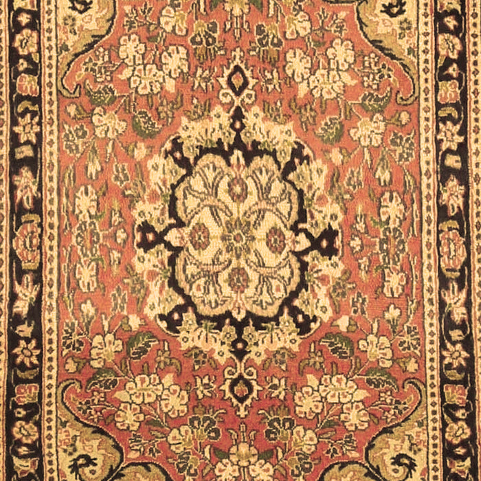 Machine Washable Persian Brown Traditional Rug, wshtr2706brn