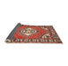 Sideview of Traditional Light Copper Gold Persian Rug, tr2707