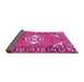 Sideview of Persian Pink Traditional Rug, tr2707pnk