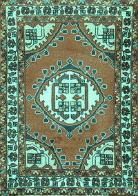 Persian Turquoise Traditional Rug, tr2707turq