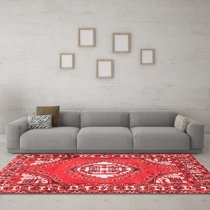 Traditional Red Washable Rugs