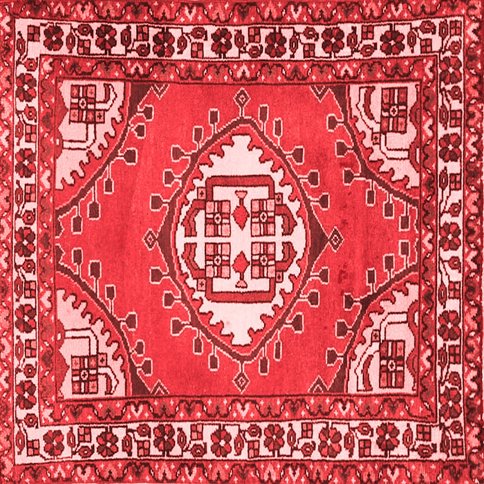Machine Washable Persian Red Traditional Rug, wshtr2707red