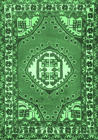 Persian Emerald Green Traditional Rug, tr2707emgrn