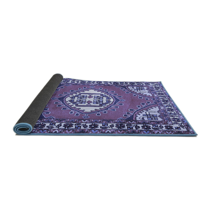 Sideview of Persian Blue Traditional Rug, tr2707blu
