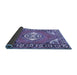 Sideview of Persian Blue Traditional Rug, tr2707blu