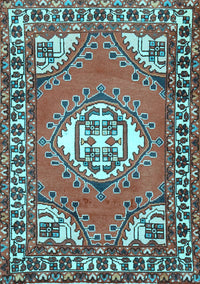 Persian Light Blue Traditional Rug, tr2707lblu