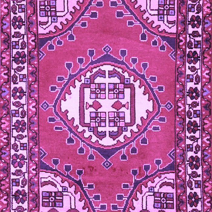 Machine Washable Persian Purple Traditional Area Rugs, wshtr2707pur