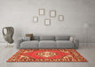 Machine Washable Persian Orange Traditional Area Rugs in a Living Room, wshtr2707org