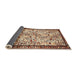 Sideview of Traditional Dark Sienna Brown Persian Rug, tr2708