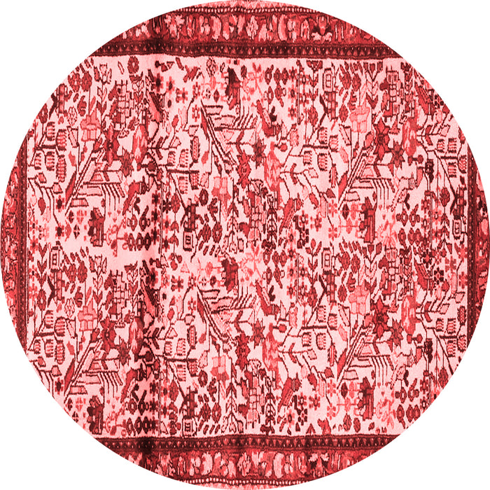 Machine Washable Persian Red Traditional Rug, wshtr2708red