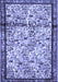 Machine Washable Persian Blue Traditional Rug, wshtr2708blu