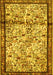 Machine Washable Persian Yellow Traditional Rug, wshtr2708yw