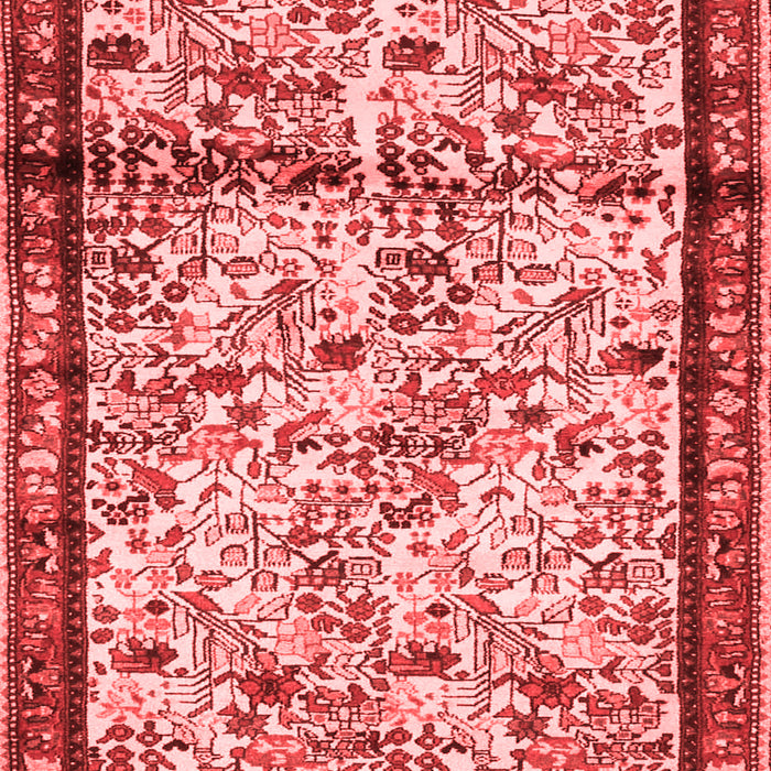 Machine Washable Persian Red Traditional Rug, wshtr2708red