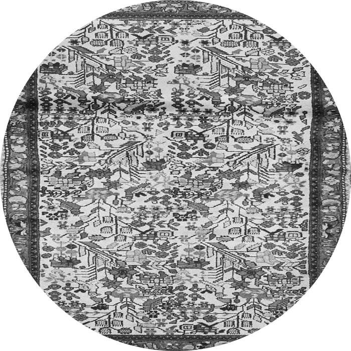 Square Persian Gray Traditional Rug, tr2708gry