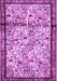 Machine Washable Persian Purple Traditional Area Rugs, wshtr2708pur