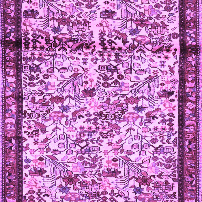 Machine Washable Persian Purple Traditional Area Rugs, wshtr2708pur