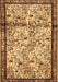 Machine Washable Persian Brown Traditional Rug, wshtr2708brn