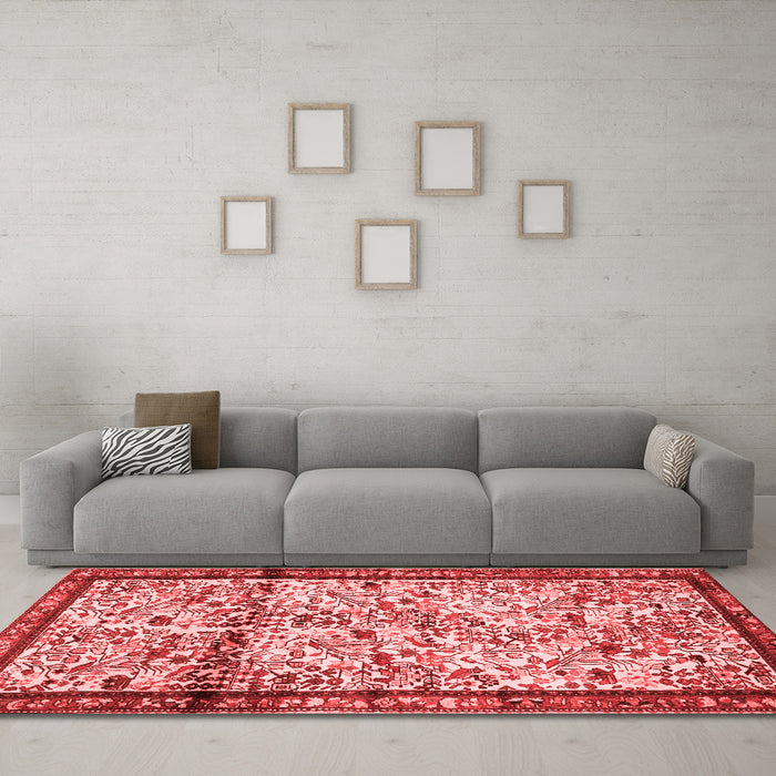Traditional Red Washable Rugs