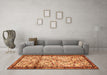 Machine Washable Persian Orange Traditional Area Rugs in a Living Room, wshtr2708org