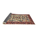 Sideview of Traditional Brown Red Animal Rug, tr2709