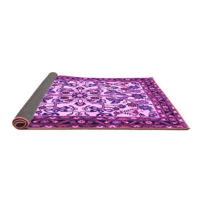 Sideview of Animal Purple Traditional Rug, tr2709pur