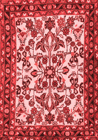 Animal Red Traditional Rug, tr2709red