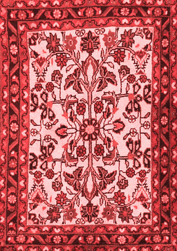 Animal Red Traditional Area Rugs