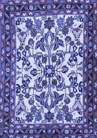 Animal Blue Traditional Rug, tr2709blu