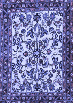 Animal Blue Traditional Rug, tr2709blu