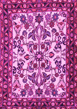 Animal Pink Traditional Rug, tr2709pnk