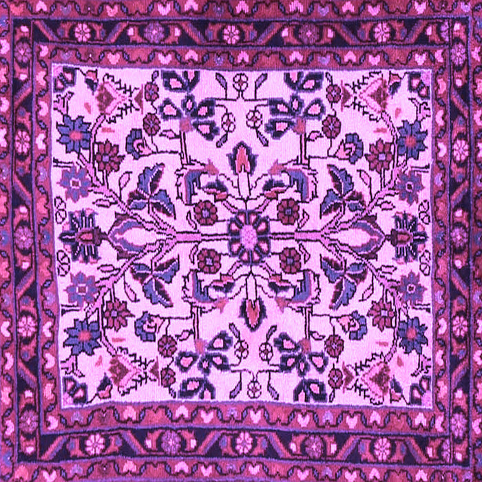 Square Animal Purple Traditional Rug, tr2709pur