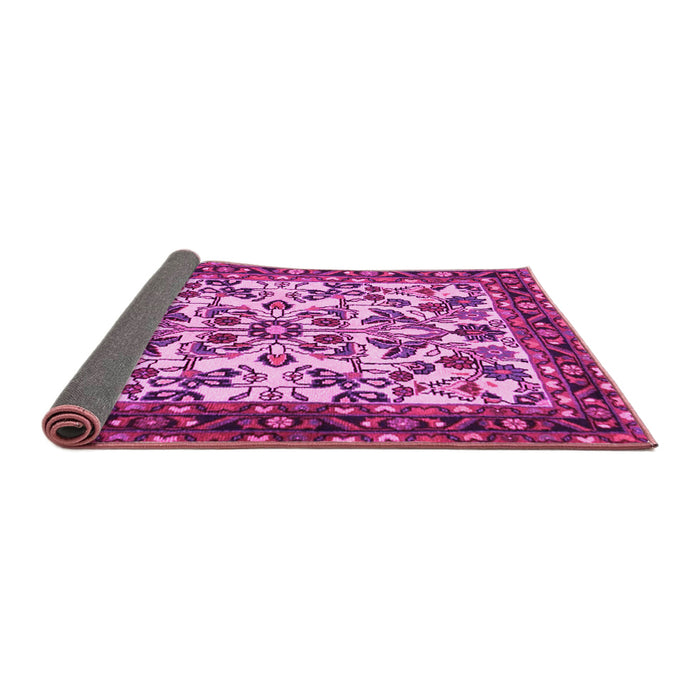 Sideview of Animal Pink Traditional Rug, tr2709pnk