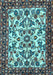 Animal Light Blue Traditional Rug, tr2709lblu