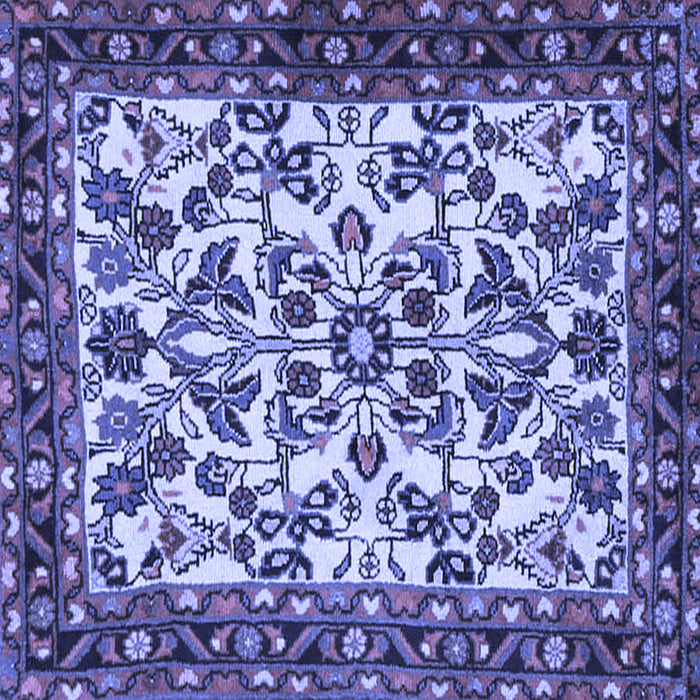 Square Machine Washable Animal Blue Traditional Rug, wshtr2709blu