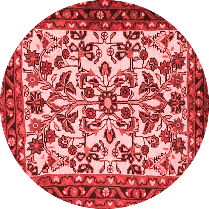 Machine Washable Animal Red Traditional Rug, wshtr2709red