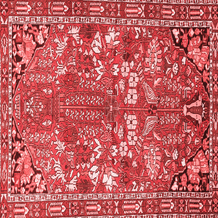 Machine Washable Animal Red Traditional Rug, wshtr270red