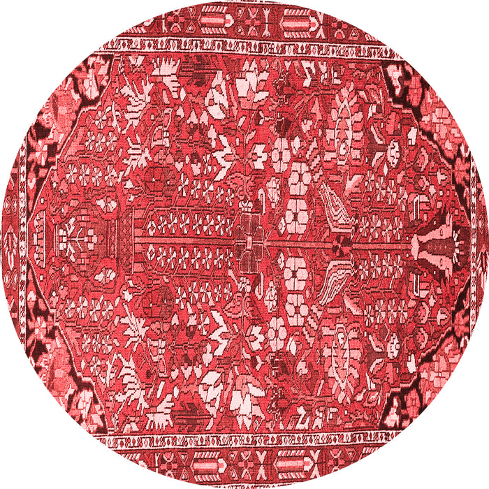 Machine Washable Animal Red Traditional Rug, wshtr270red