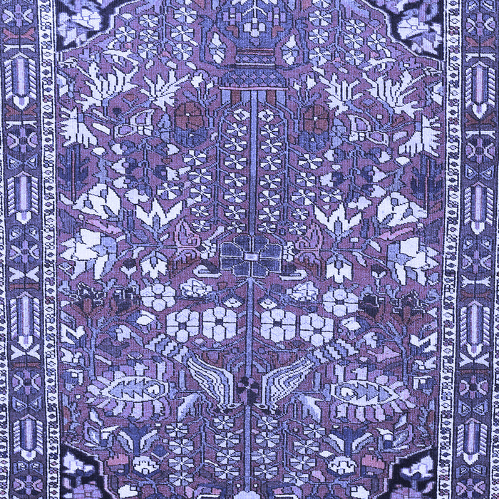 Machine Washable Animal Blue Traditional Rug, wshtr270blu