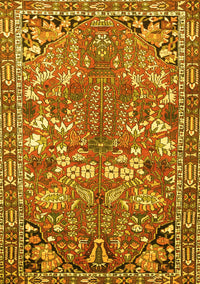 Animal Yellow Traditional Rug, tr270yw