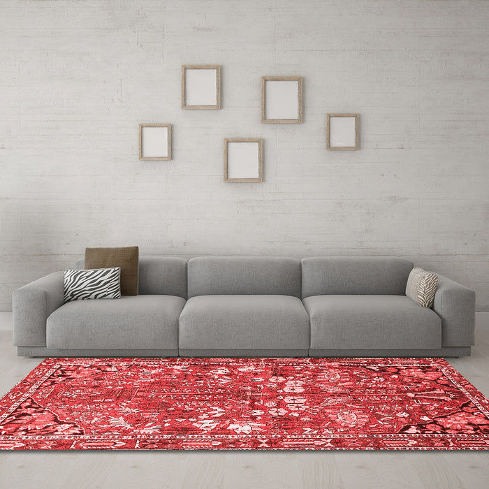 Traditional Red Washable Rugs
