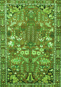 Animal Green Traditional Rug, tr270grn