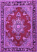 Machine Washable Persian Purple Traditional Area Rugs, wshtr2710pur