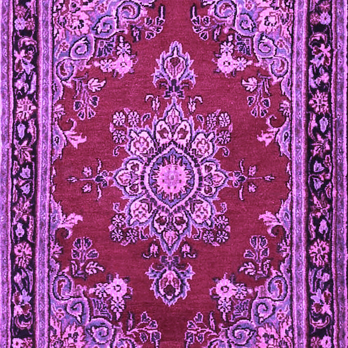Machine Washable Persian Purple Traditional Area Rugs, wshtr2710pur