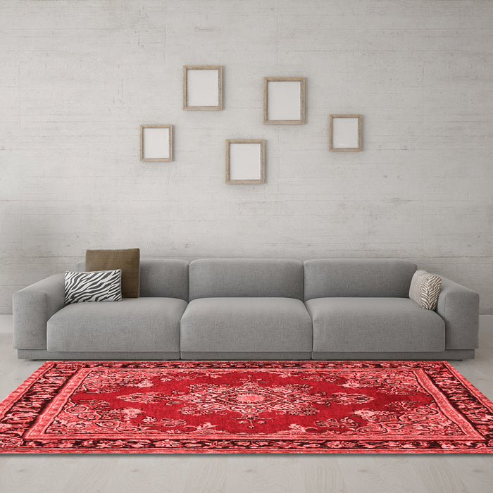 Traditional Red Washable Rugs