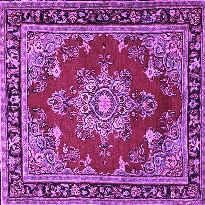Square Persian Purple Traditional Rug, tr2710pur