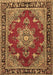 Machine Washable Persian Brown Traditional Rug, wshtr2710brn