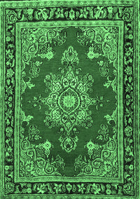 Persian Emerald Green Traditional Rug, tr2710emgrn