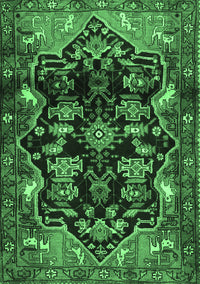 Persian Emerald Green Traditional Rug, tr2711emgrn